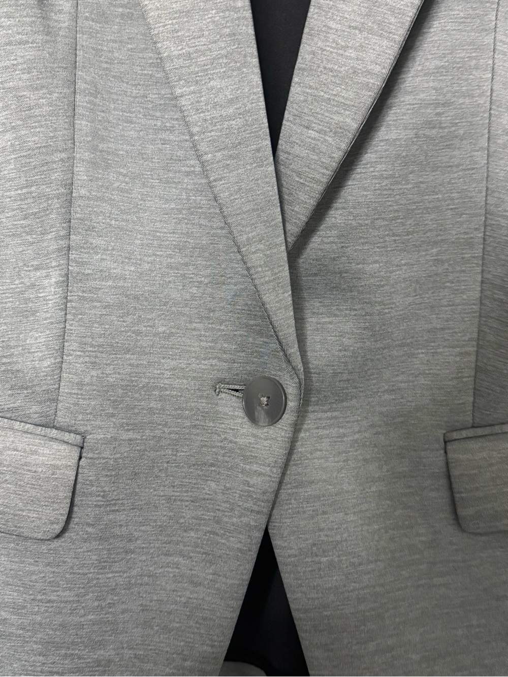 Express Gray Single-Button Blazer - Picture 4 of 10